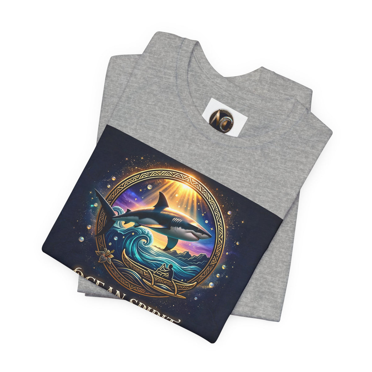 Ocean Spirit T-Shirt — Nautical Dolphin Sunset Graphic Tee