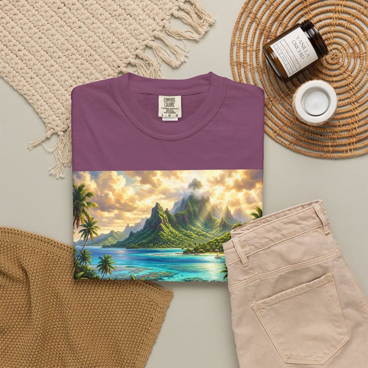 Tropical Island Landscape T-Shirt