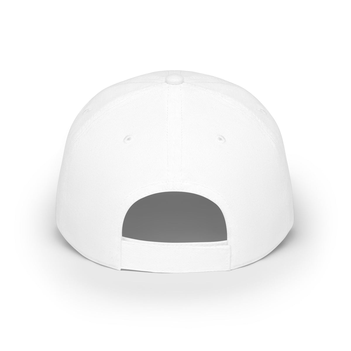 Low-profile baseball cap with gold and pearl emblem—bold minimalist hat