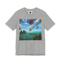 Surreal Beachscape Tee — Dreamy Sunset Ocean Art T-Shirt