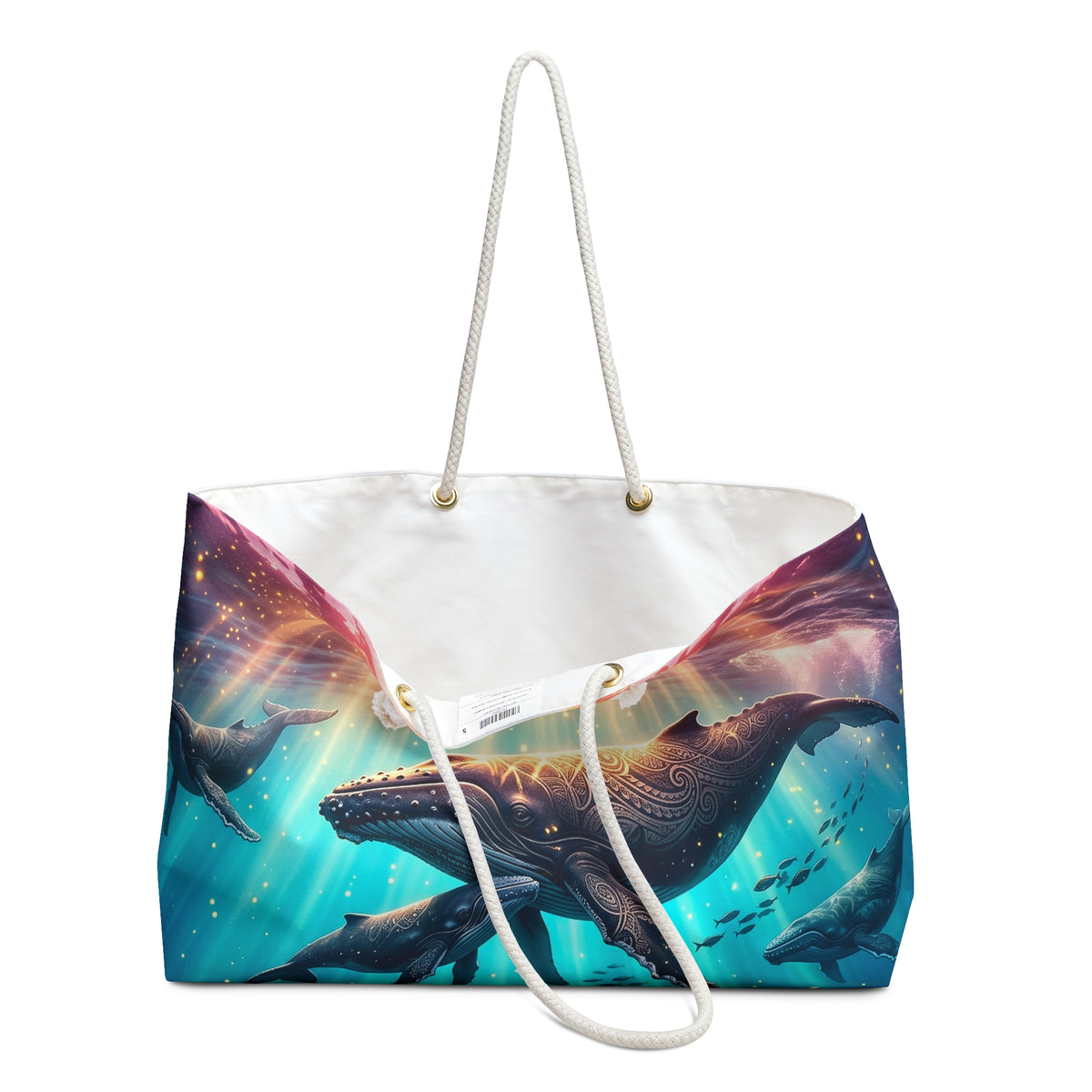 Dolphin Sunrise Weekender Bag — Nautical Boho Travel Tote