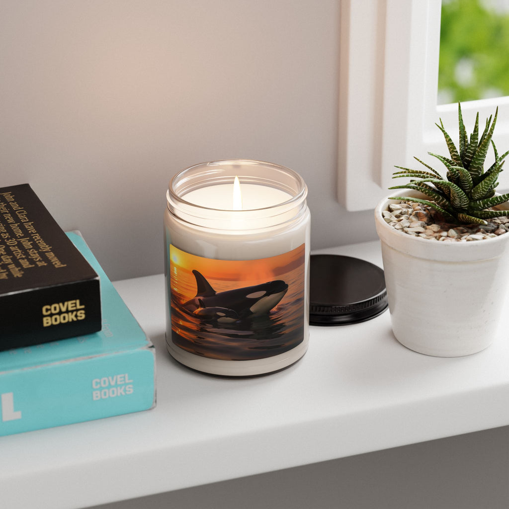 Orca Sunset Soy Candle — 9oz Scented Jar