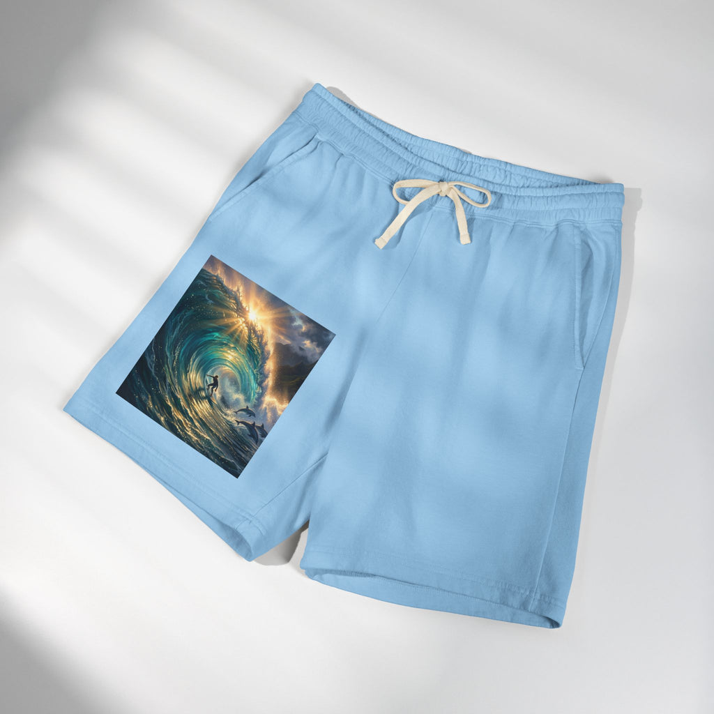 Unisex Garment-Dyed Lightweight Fleece Sweat Shorts
