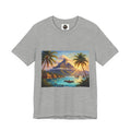 Tropical Sunset T-Shirt — Island Lagoon Scenic Tee