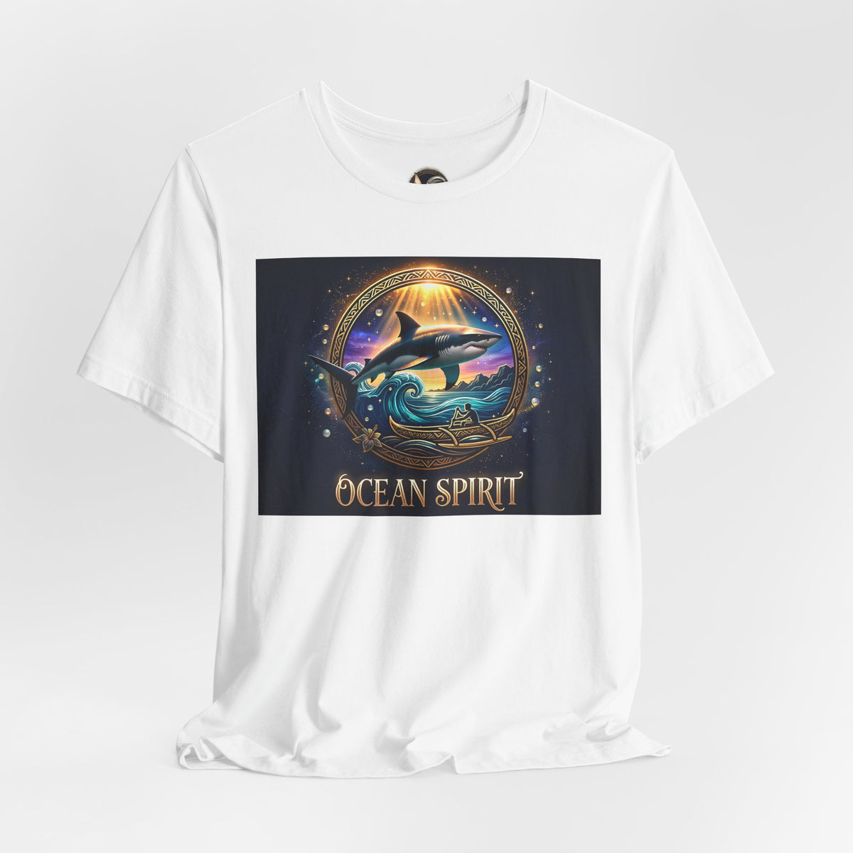 Ocean Spirit T-Shirt — Nautical Dolphin Sunset Graphic Tee