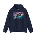 Mystic Whale Sunset Hoodie — Ocean Fantasy Graphic Pullover