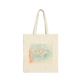 Sea Turtle Watercolor Canvas Tote Bag — Beachy Eco-Friendly Grocery Shopper