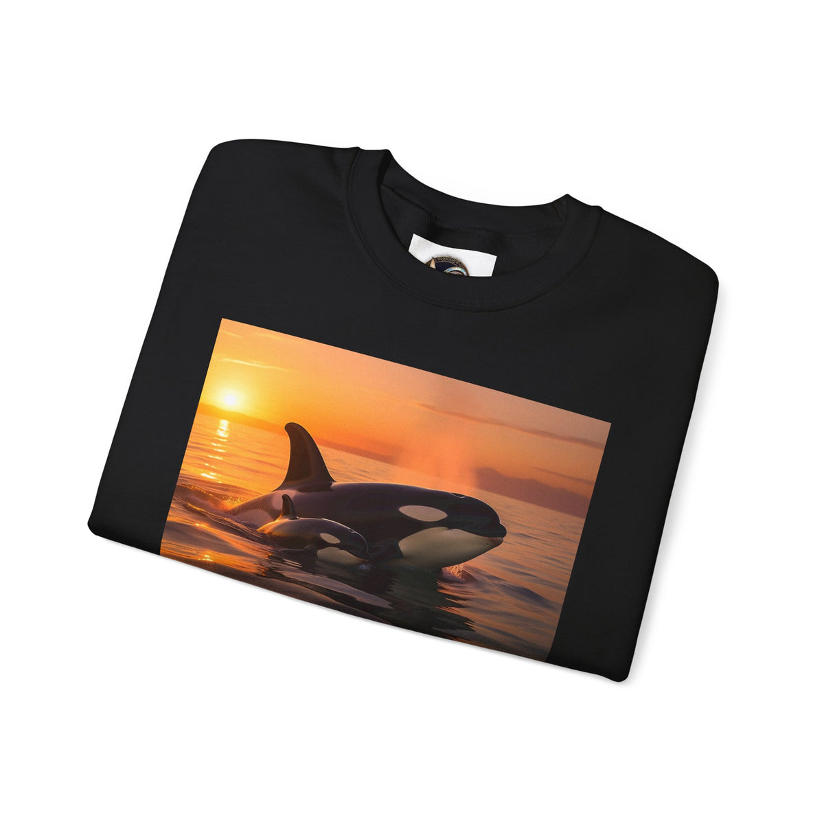 Orca Sunset Crewneck Sweatshirt