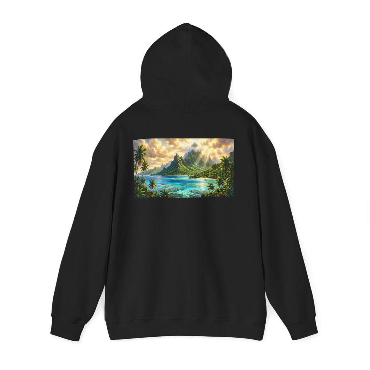 Tropical Beach Hoodie – Scenic Island Sunset Pullover