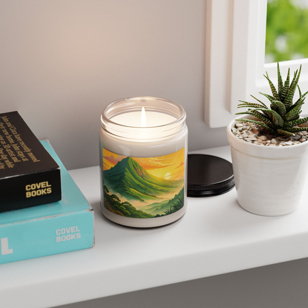 Soy Candle — Tropical Sunrise Mountain Scented Candle (9 oz)