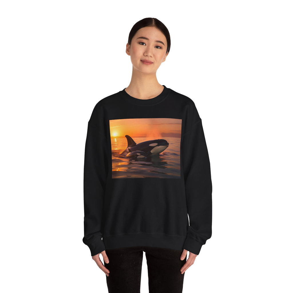 Orca Sunset Crewneck Sweatshirt