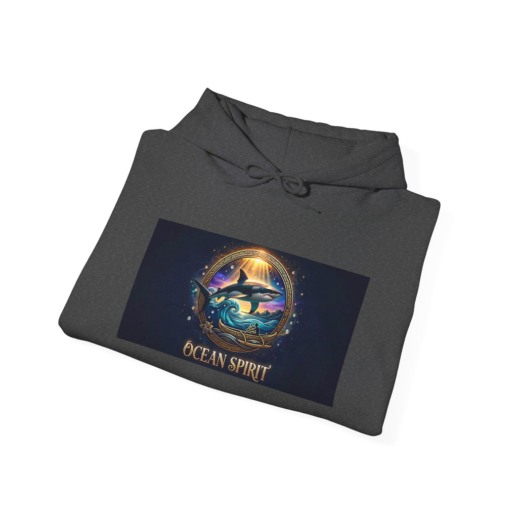 Ocean Spirit Hoodie – Mystic Shark Graphic Hooded Sweatshirt