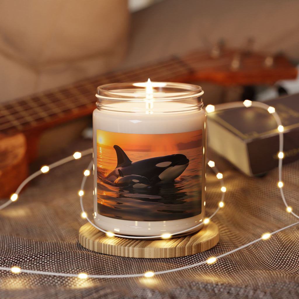 Orca Sunset Soy Candle — 9oz Scented Jar