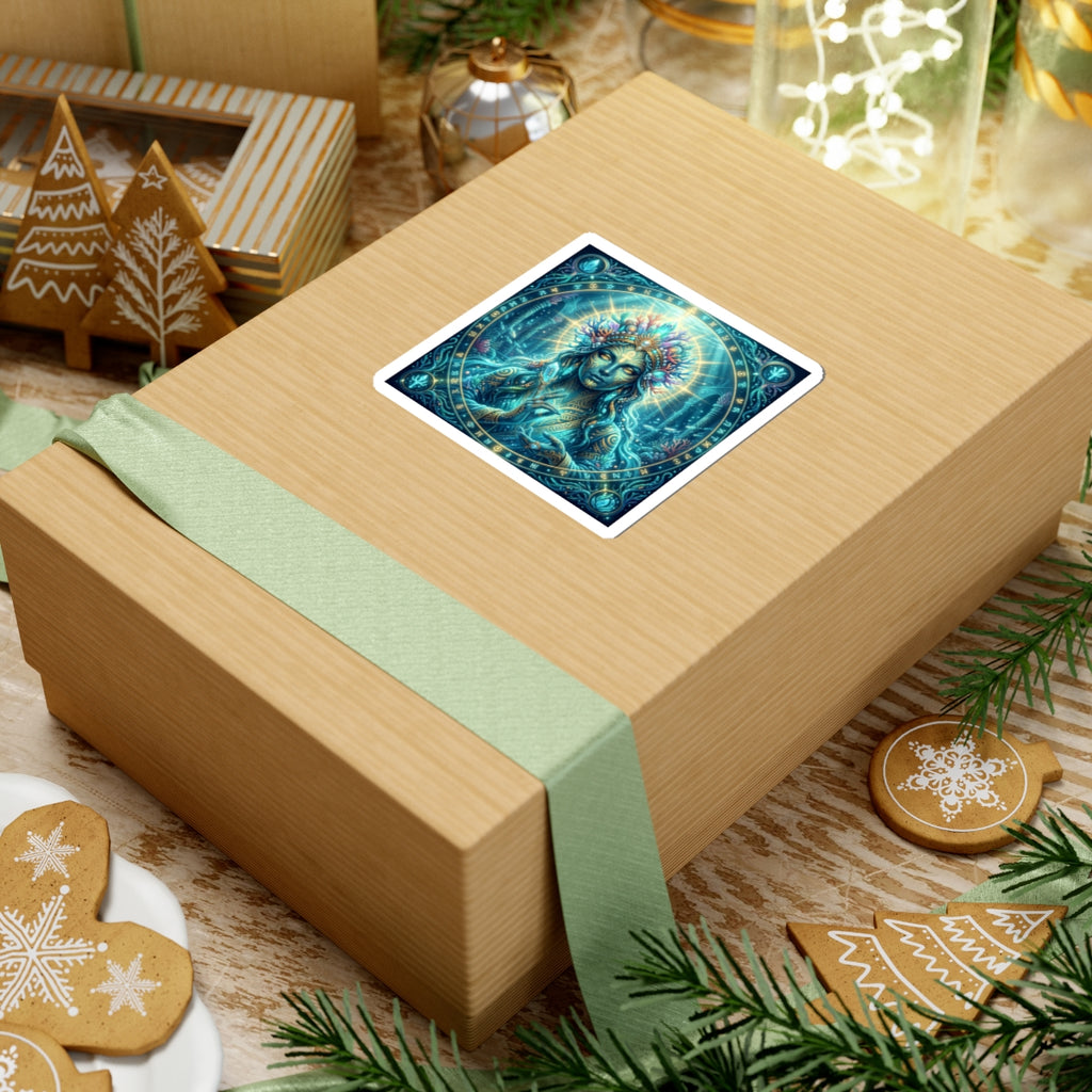 Mystic Sea Goddess Sticker — Ocean Oracle Kiss-Cut Vinyl Decal