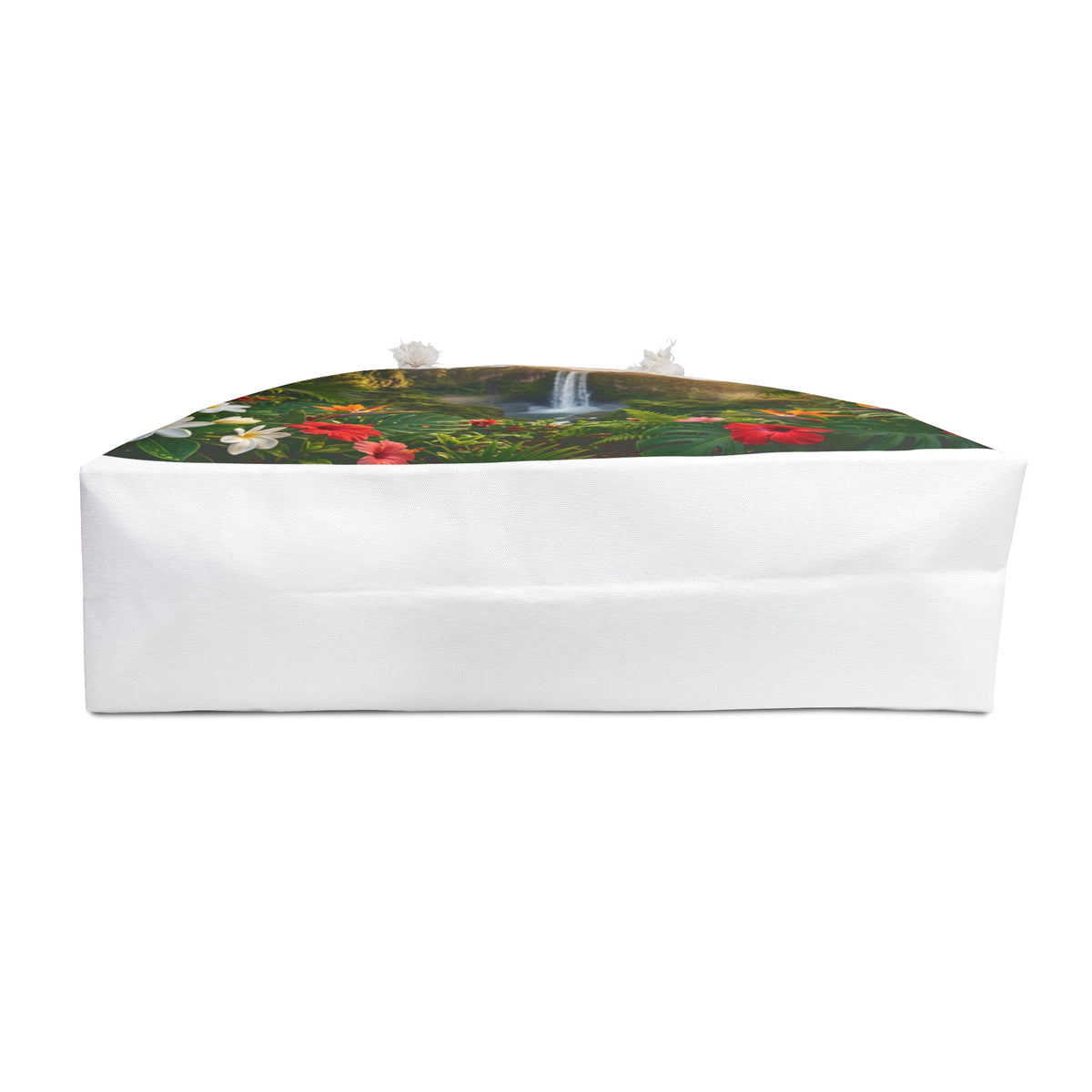 Tropical Waterfall Weekender Bag — Floral Landscape Travel Tote