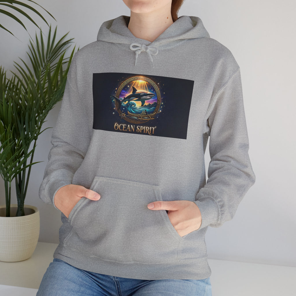 Ocean Spirit Hoodie — Mystical Sea Turtle Graphic Pullover