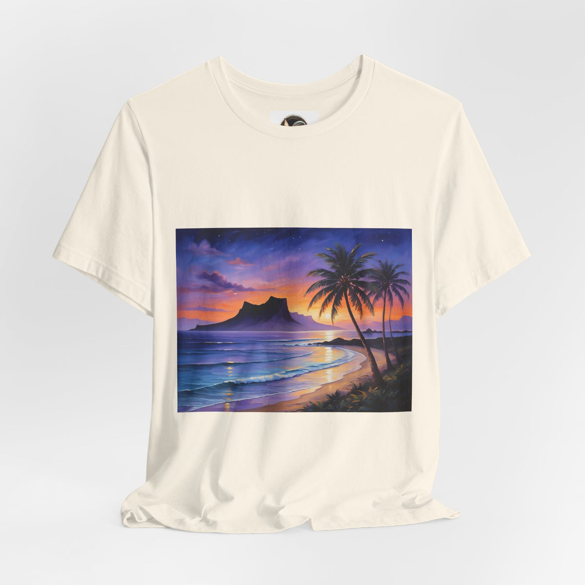 T-Shirt — Tropical Sunset Beach Print