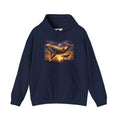 Sunset Whale Hoodie — Ocean Sunset Whale Art Pullover