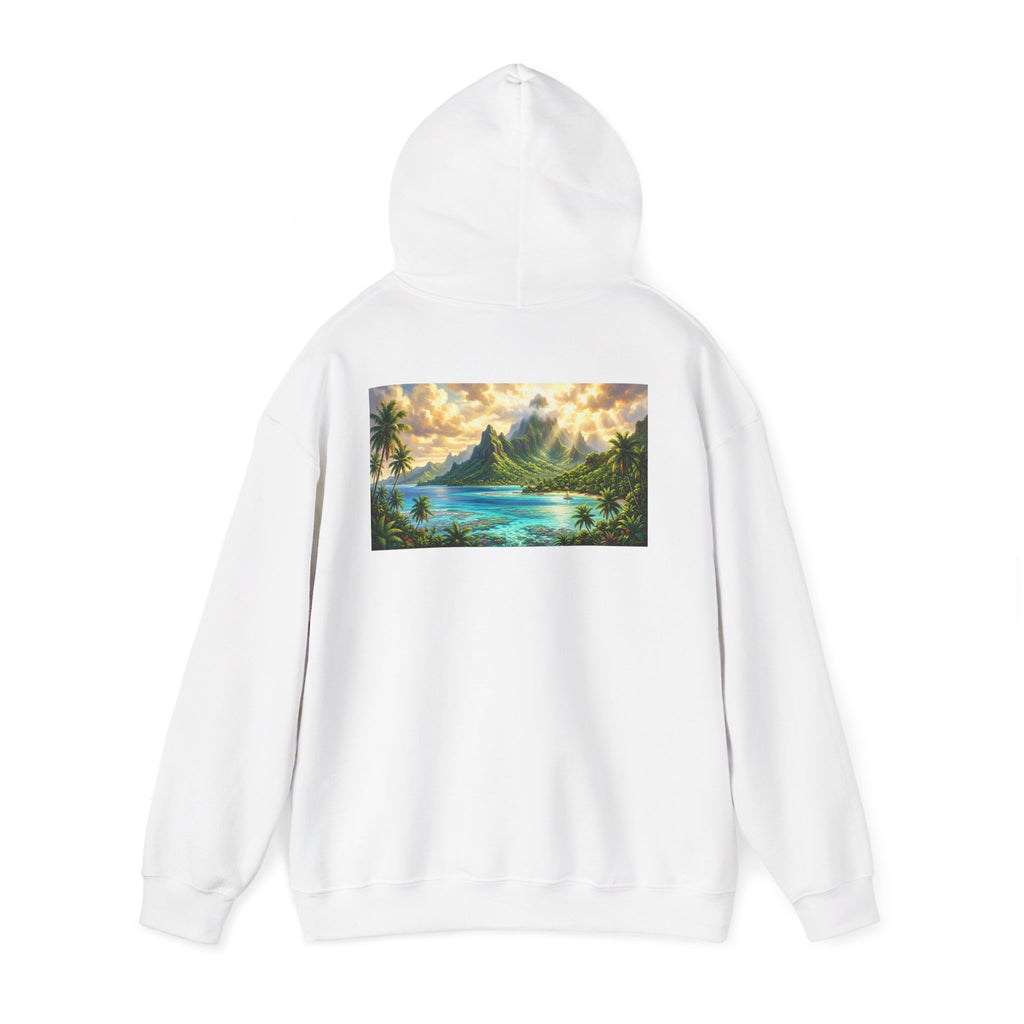 Tropical Beach Hoodie – Scenic Island Sunset Pullover