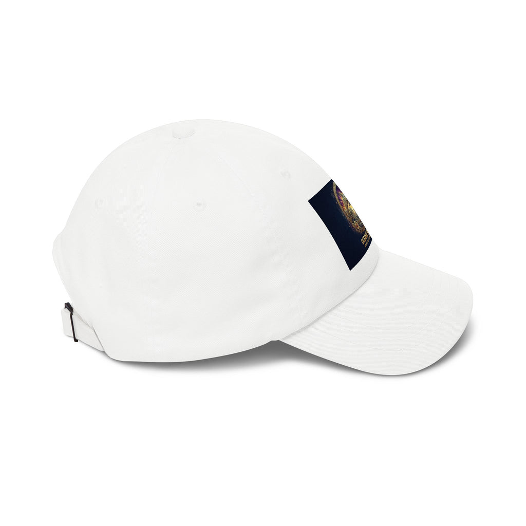 Oceanic Spirit Dad Cap — Nautical Whale & Sunset Embroidered Baseball Hat