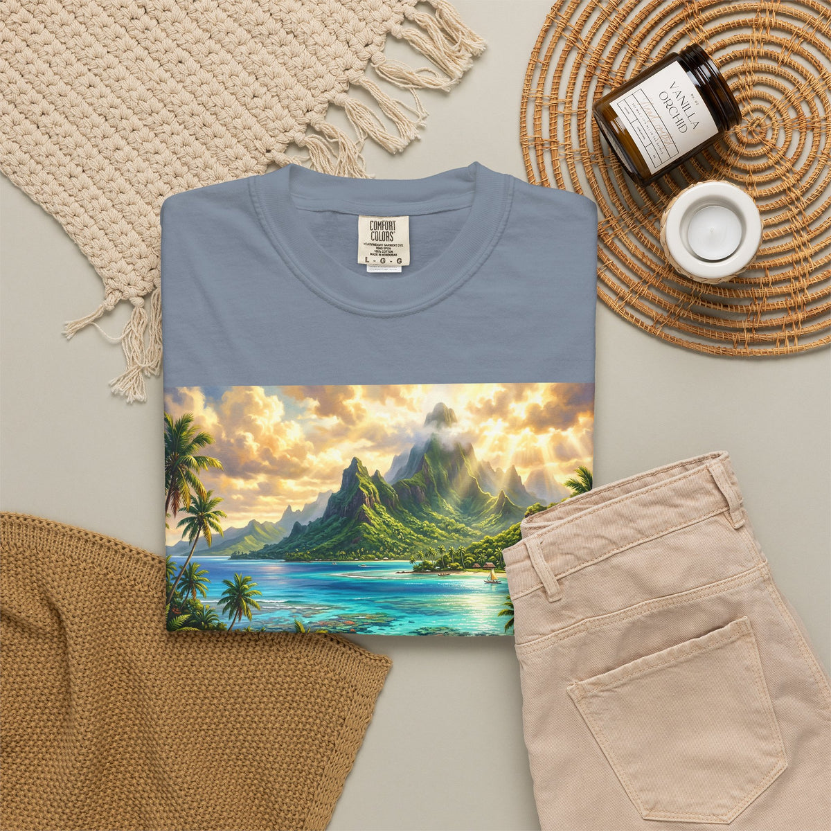 Tropical Island Landscape T-Shirt