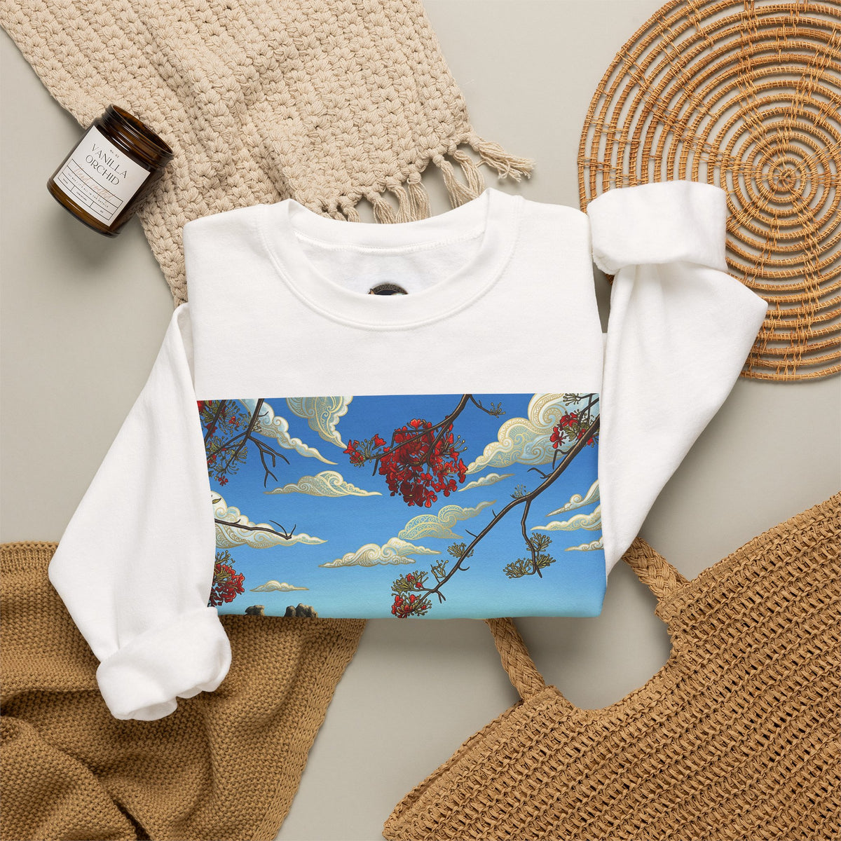 Surreal Landscape Crewneck Sweatshirt