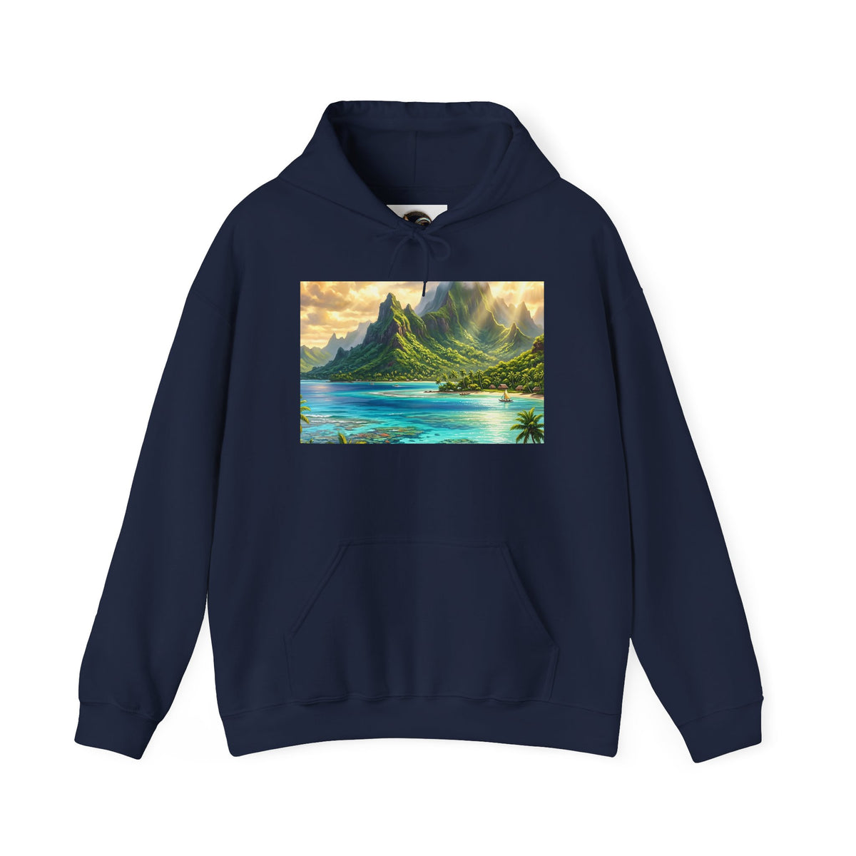 Tropical Beach Hoodie – Scenic Island Sunset Pullover