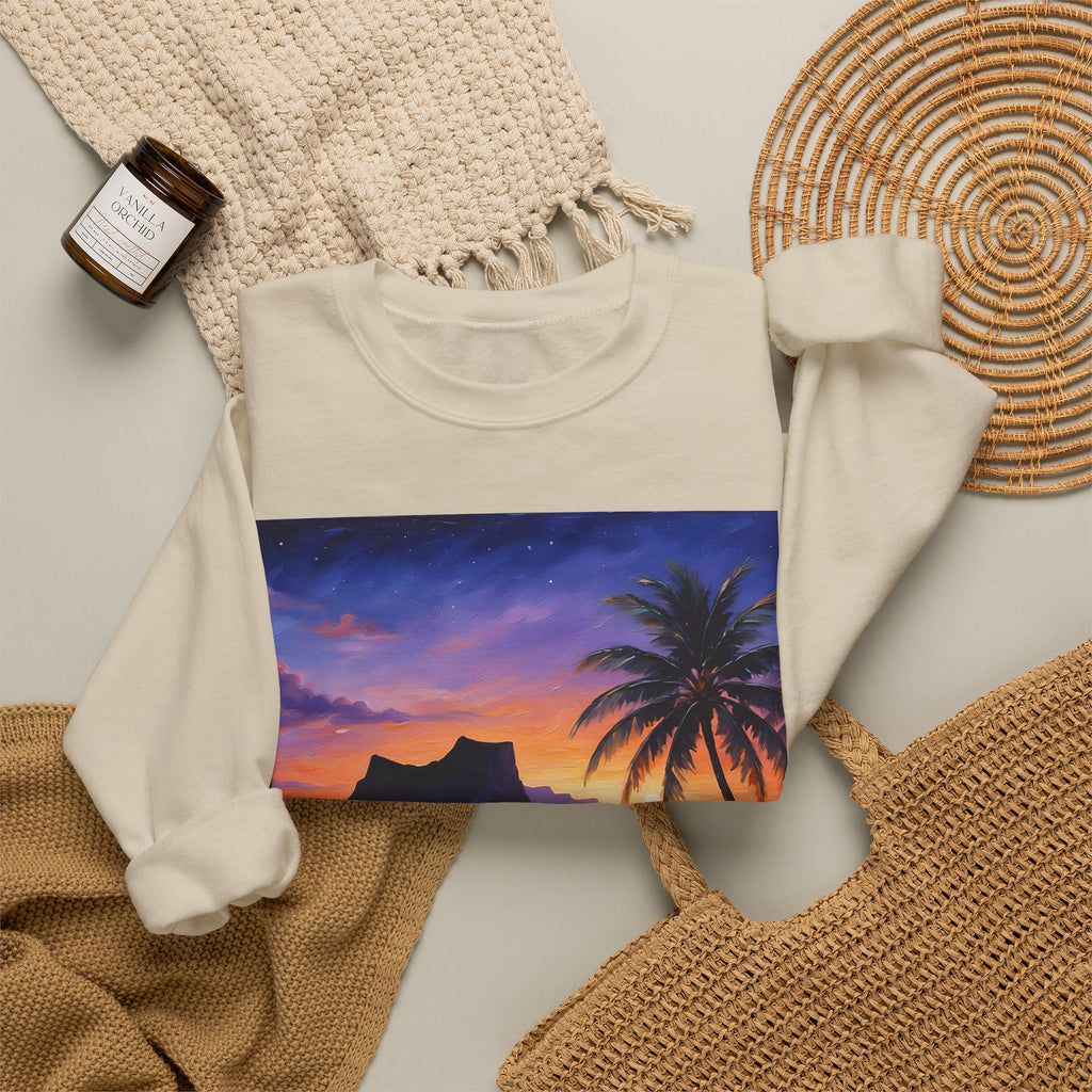 Tropical Sunset Sweatshirt – Palm Beach Sunset Crewneck