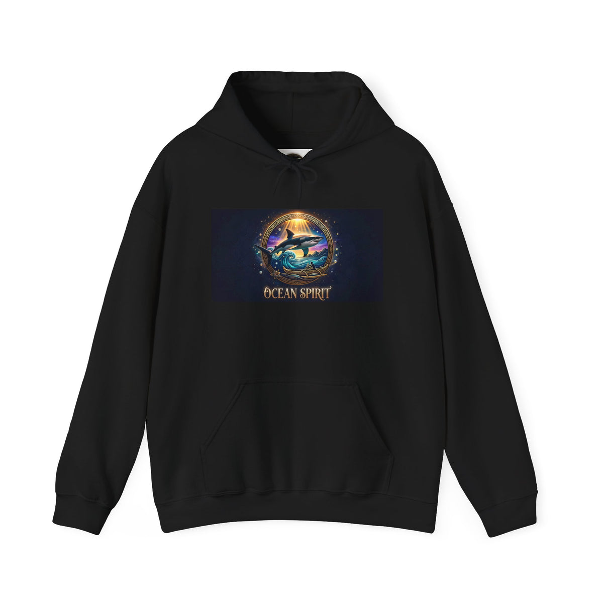 Ocean Spirit Hoodie — Mystical Sea Turtle Graphic Pullover