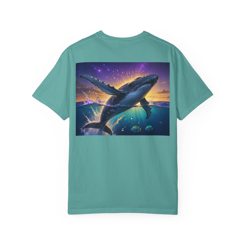 Whale Dreamscape T-Shirt — Majestic Humpback Ocean Sunset Graphic