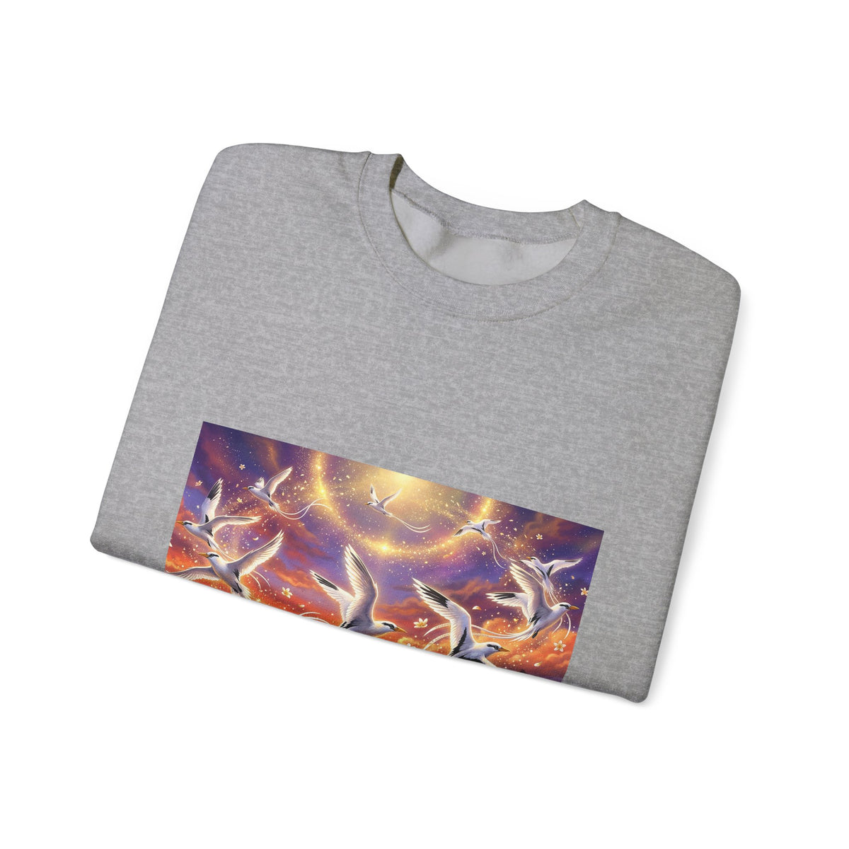 Crewneck Sweatshirt — Magical Pailles en queue at Sunset Art Print