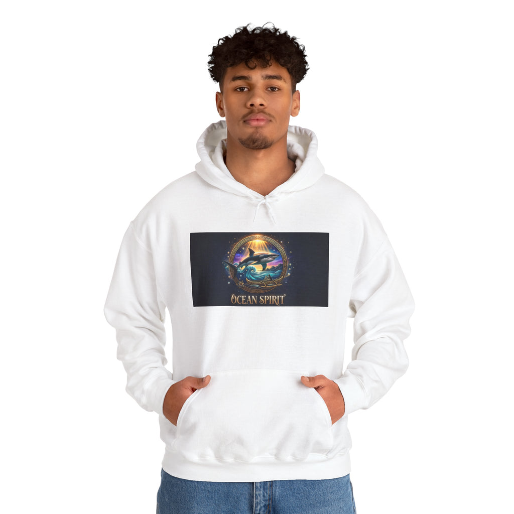 Ocean Spirit Hoodie — Mystical Sea Turtle Graphic Pullover