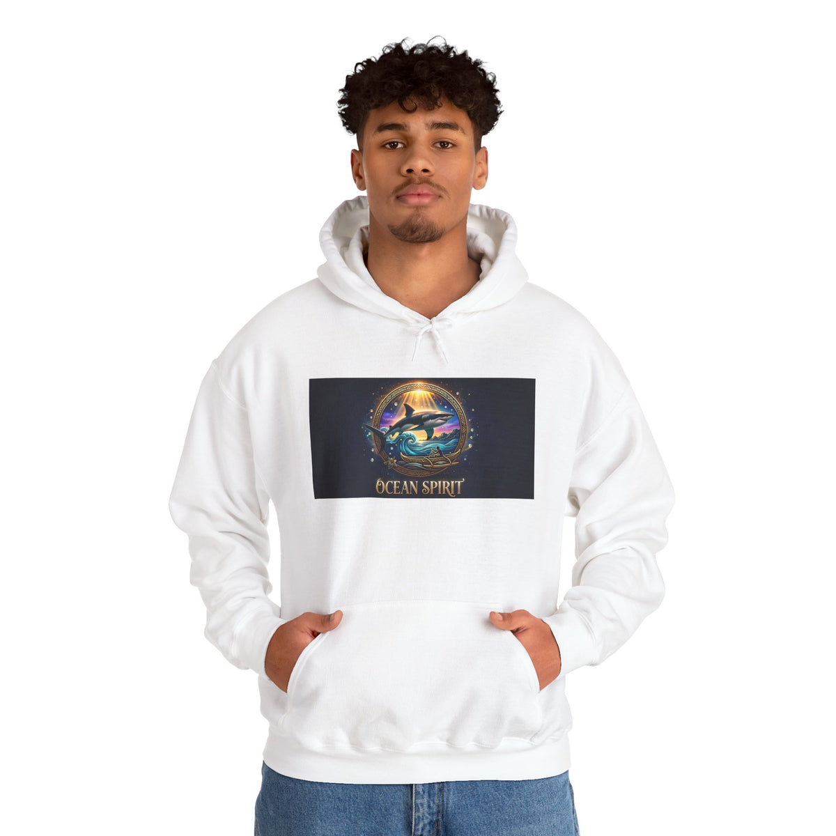 Ocean Spirit Hoodie — Mystical Sea Turtle Graphic Pullover