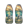 Surf Wave Car Seat Covers — Sunlit Ocean Rider Seat Protectors