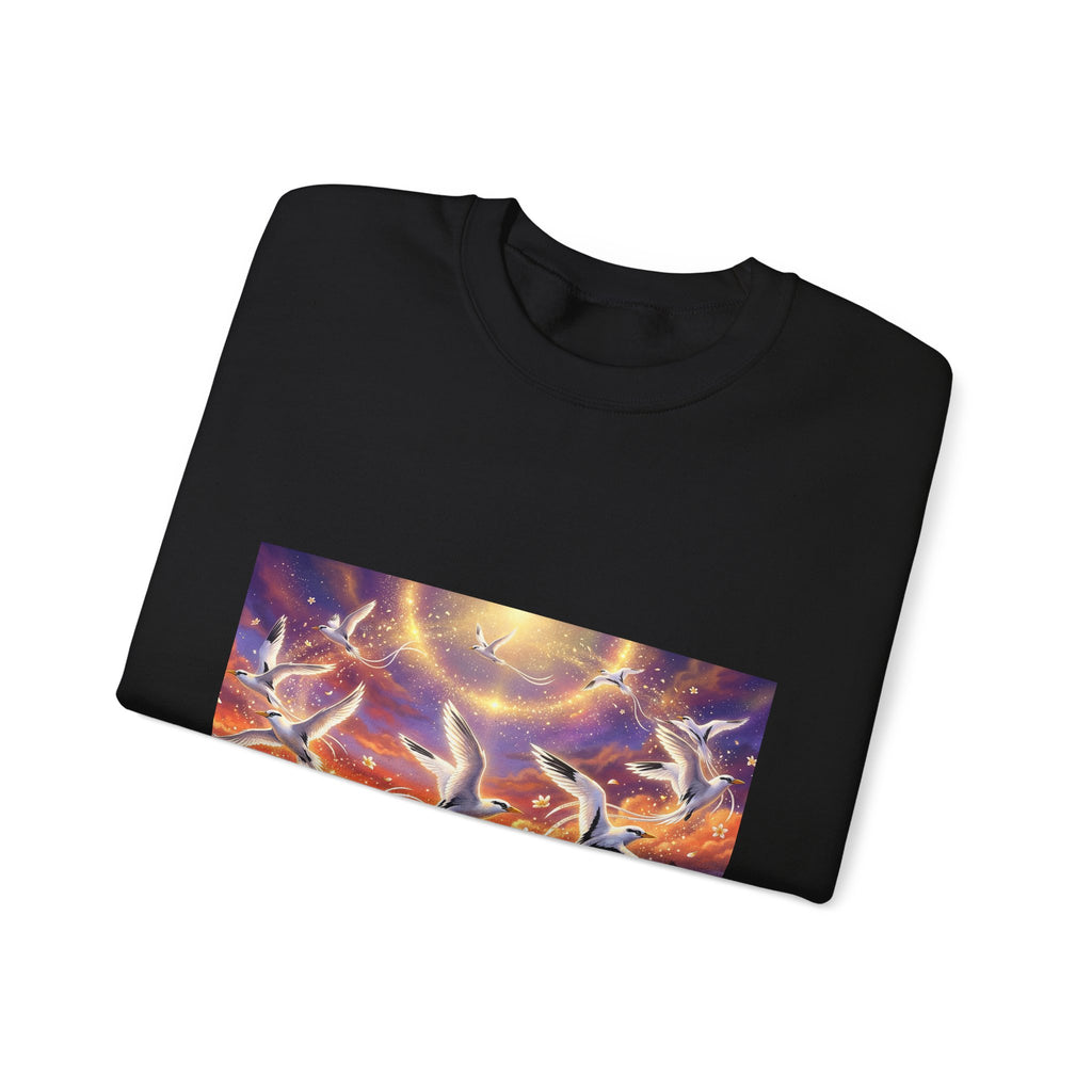 Crewneck Sweatshirt — Magical Pailles en queue at Sunset Art Print