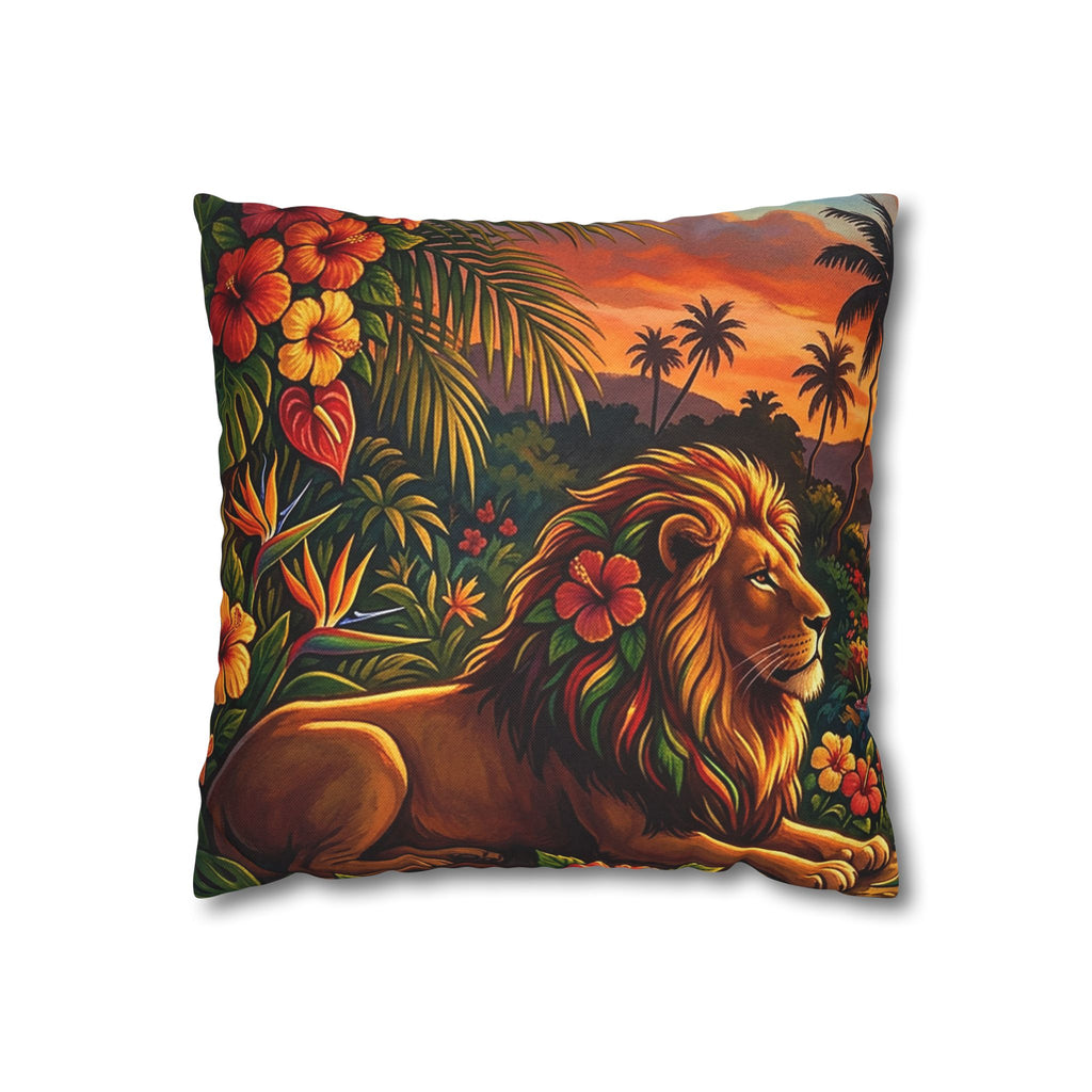 Spun Polyester Square Pillowcase