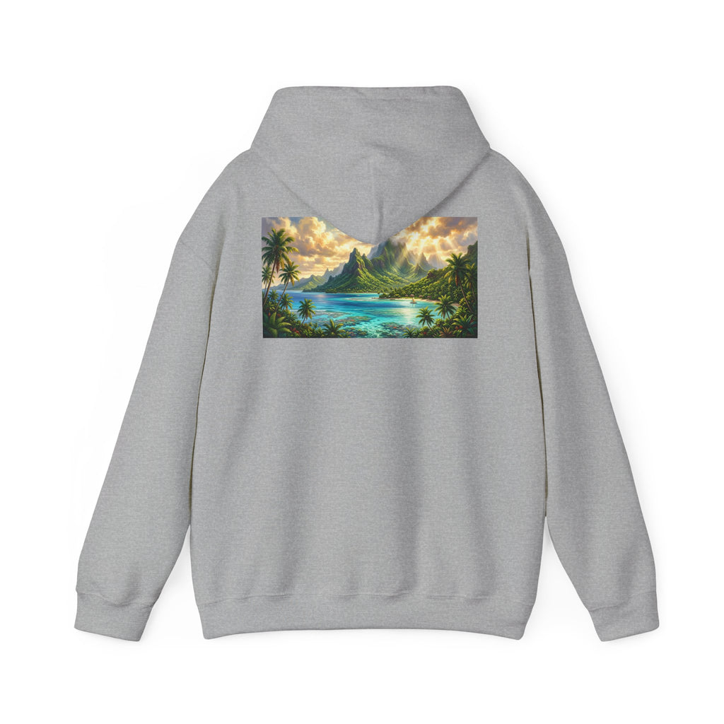Tropical Beach Hoodie – Scenic Island Sunset Pullover