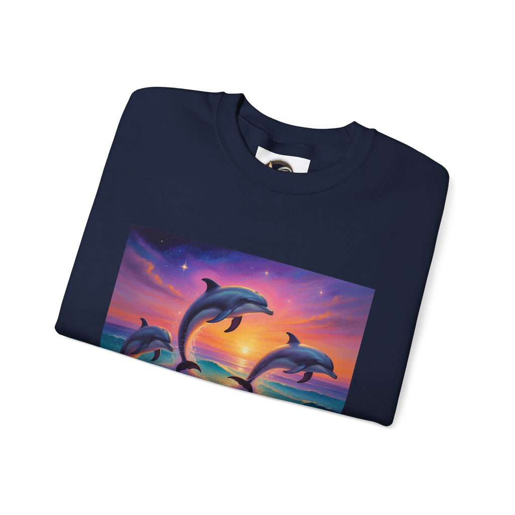 Dolphin Sunset Crewneck Sweatshirt