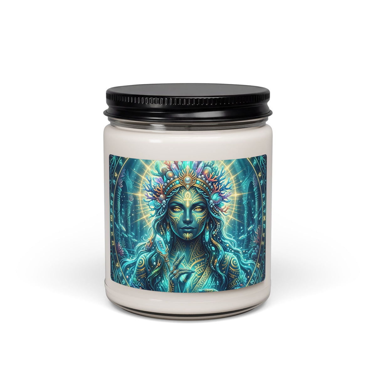 9oz Soy Candle — Ocean Goddess Scented Candle (Spiritual, Relaxing Home Decor)