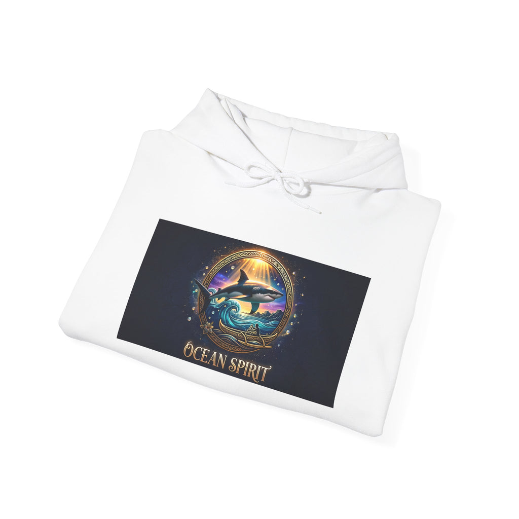 Ocean Spirit Hoodie — Mystical Sea Turtle Graphic Pullover