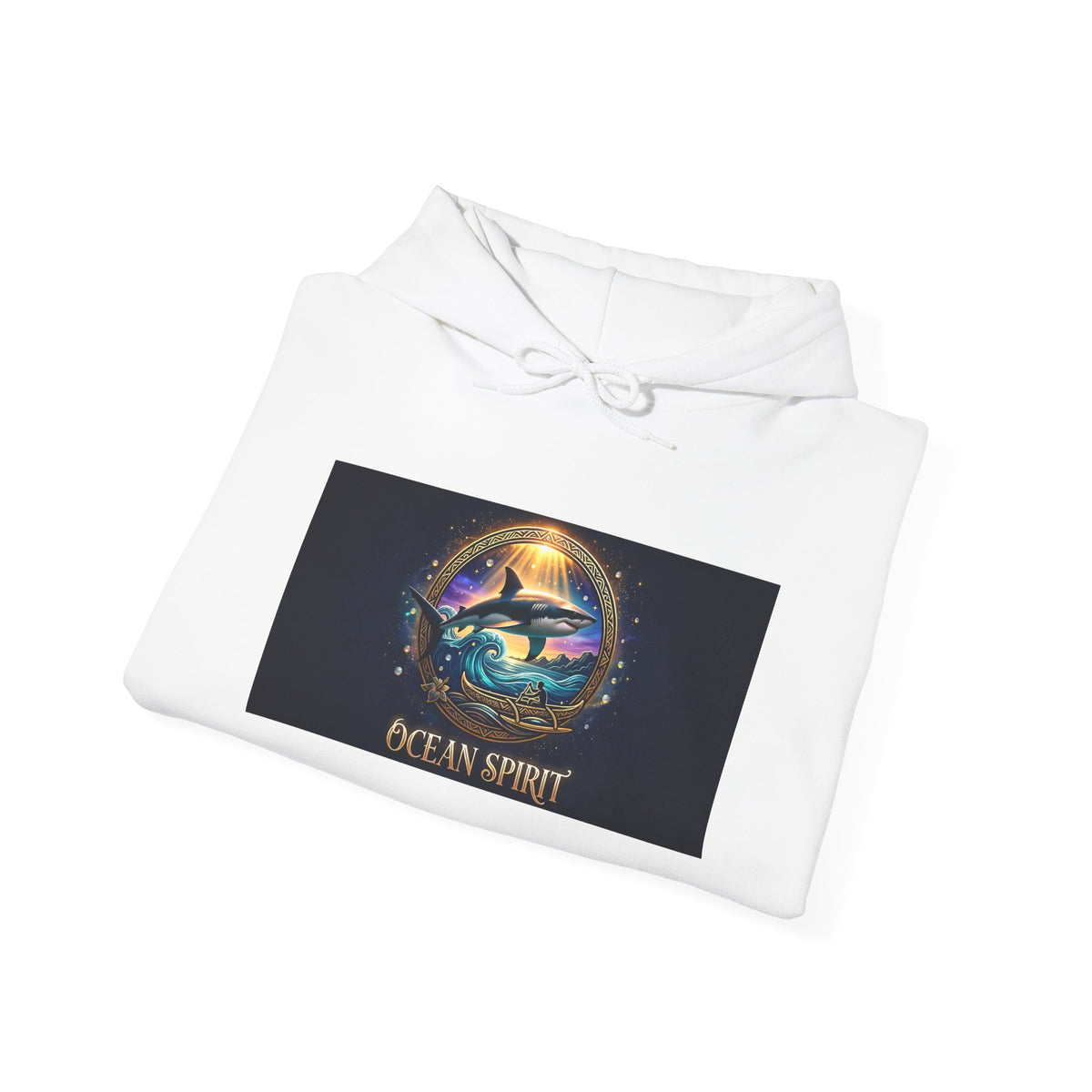 Ocean Spirit Hoodie — Mystical Sea Turtle Graphic Pullover