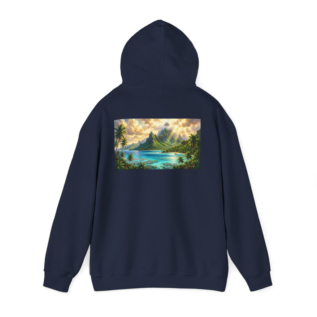 Tropical Beach Hoodie – Scenic Island Sunset Pullover