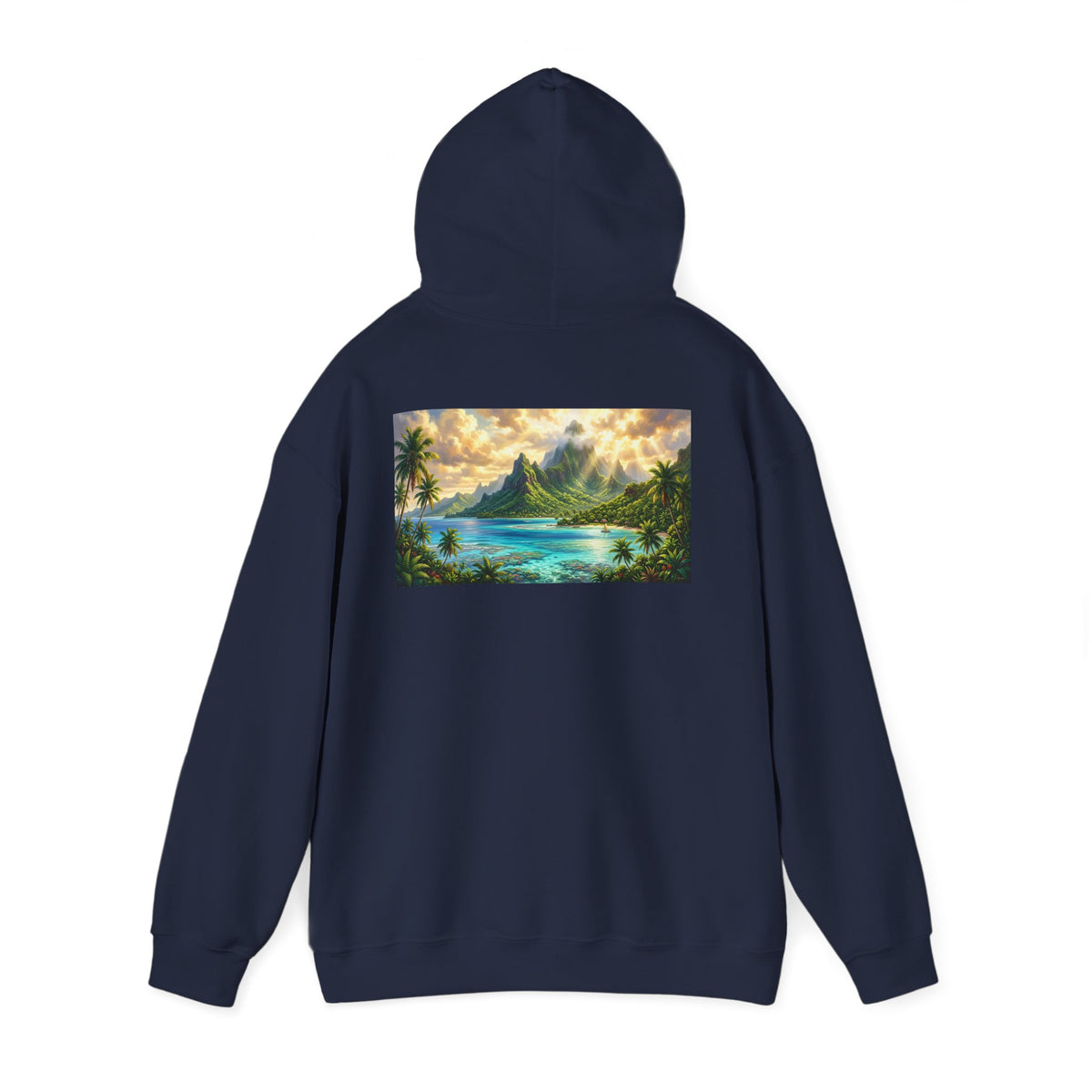 Tropical Beach Hoodie – Scenic Island Sunset Pullover