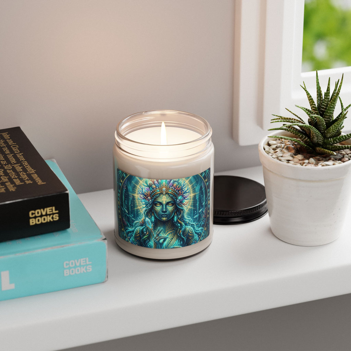 9oz Soy Candle — Ocean Goddess Scented Candle (Spiritual, Relaxing Home Decor)