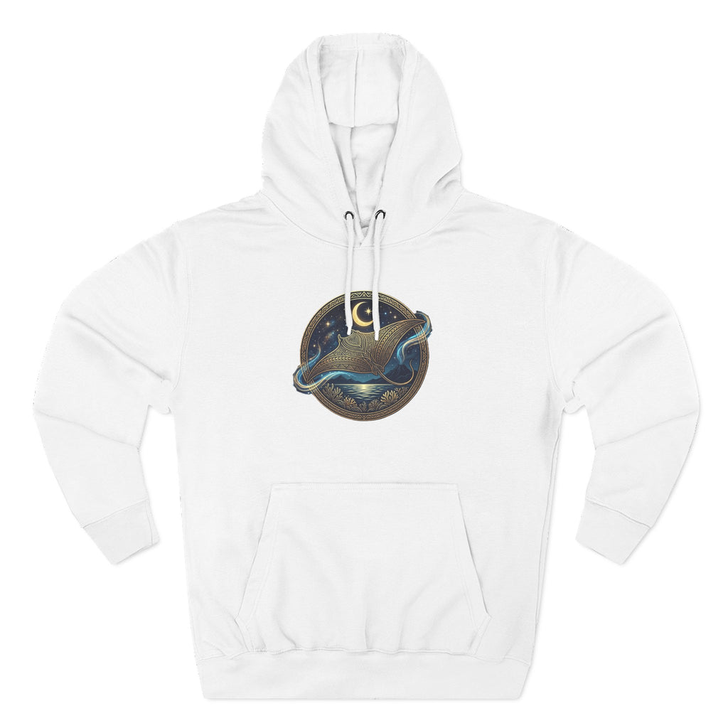 Stellar Manta Hoodie — Celestial Night Sea Graphic Fleece