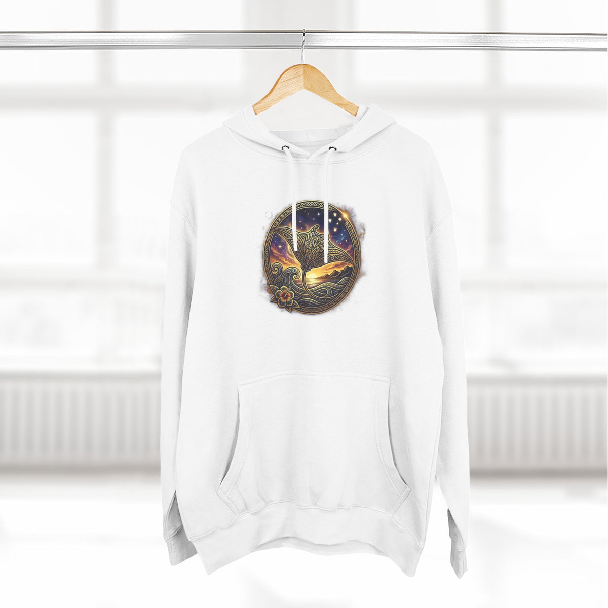 Three-Panel Fleece Hoodie