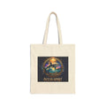 Act As Spirit Canvas Tote Bag — Spiritual Ocean Sunset Art Tote