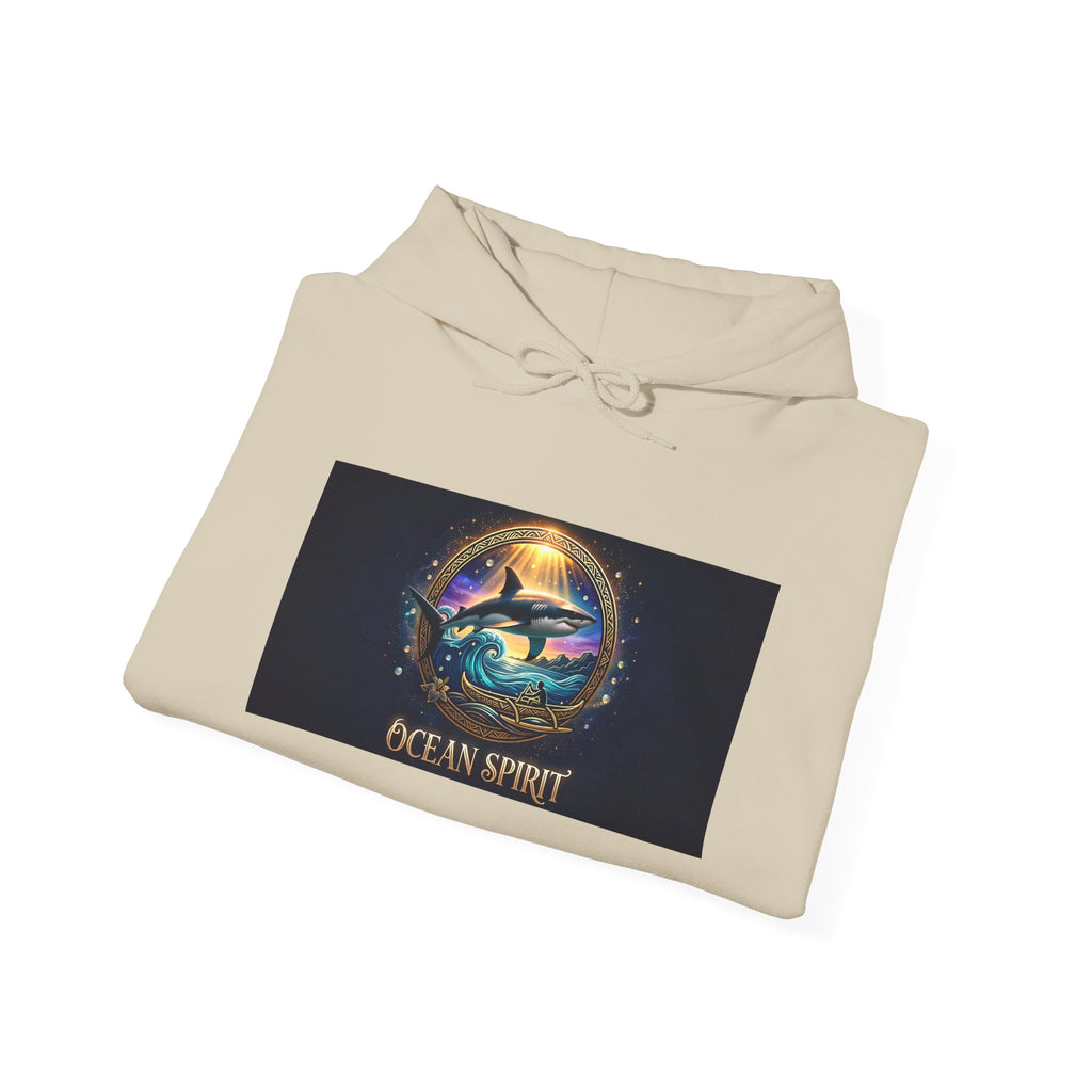 Ocean Spirit Hoodie — Mystical Sea Turtle Graphic Pullover