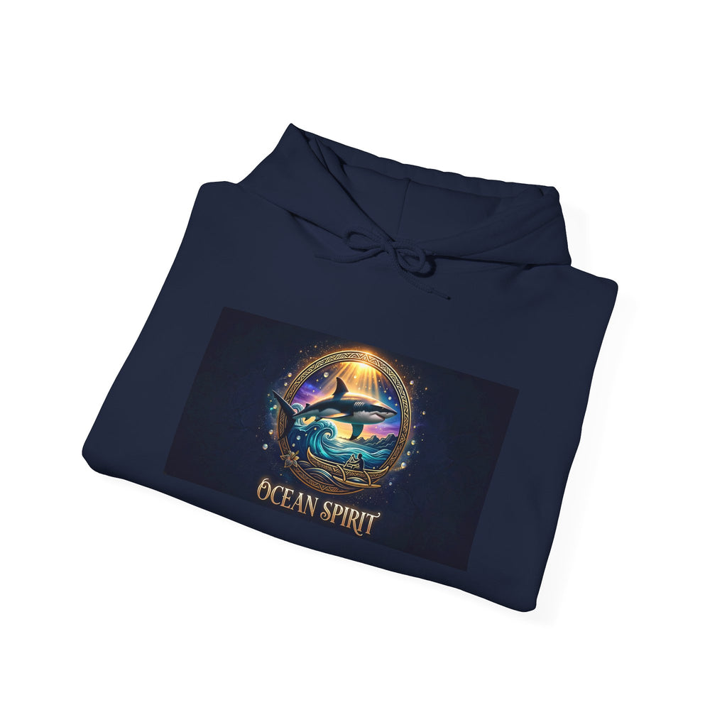 Ocean Spirit Hoodie — Mystical Sea Turtle Graphic Pullover