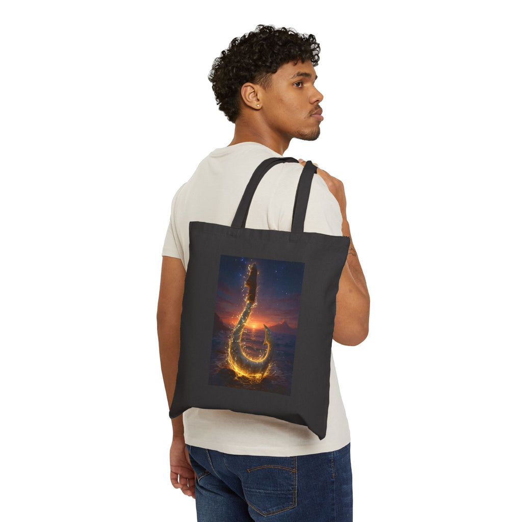 Dragon Rising Cotton Canvas Tote — Fiery Fantasy Bookbag